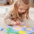 Fisher Price. Drewniane puzzle kwiaty - tantis.pl