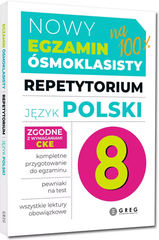 Nowy Egzamin ósmoklasisty. Język polski. Repetytorium - tantis.pl