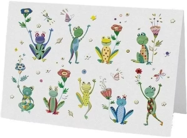 Karnet B6 + koperta. Żabki - tantis.pl