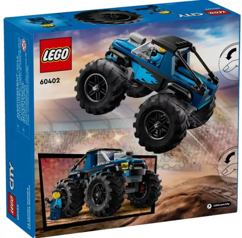 LEGO® City. Niebieski monster truck 60402 - tantis.pl