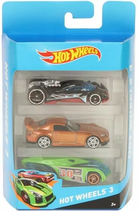 Hot Wheels. Samochodziki. Trzypak - tantis.pl