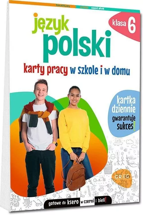 Język polski. Karty pracy w szkole i w domu. Klasa 6 - tantis.pl