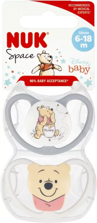 NUK. Space. Smoczki. 6-18 miesięcy. Kubuś Puchatek - tantis.pl