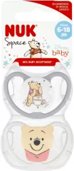 NUK. Space. Smoczki. 6-18 miesięcy. Kubuś Puchatek