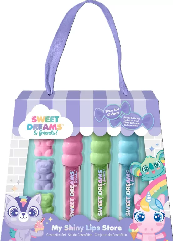 Pomadka i błyszczyk do ust błyszczyk Sweet Dreams 6 el. KL11660 - tantis.pl