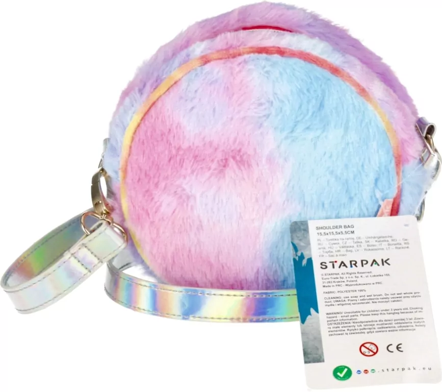 Torebka na ramię pluszowa Smiling - tantis.pl