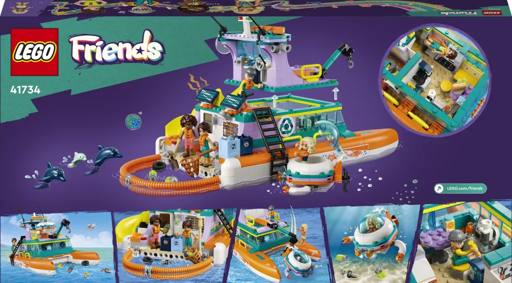 LEGO® Friends. Morska łódź ratunkowa. 41734 - tantis.pl