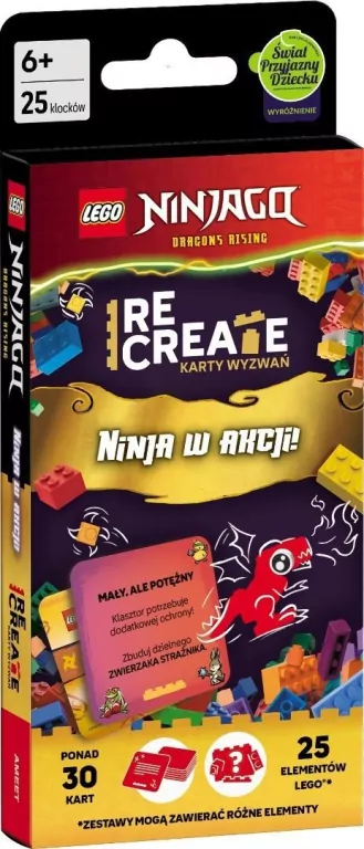 Lego Ninjago. Recreate. Karty wyzwań. Ninja w akcj - tantis.pl