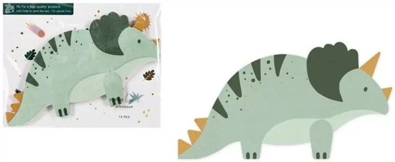 Serwetki Triceratops 18x10cm - tantis.pl