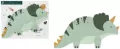 Serwetki Triceratops 18x10cm - tantis.pl