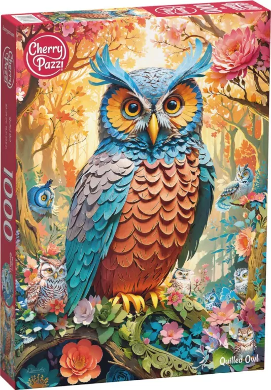 Puzzle 1000. CherryPazzi Quilled Owl 30776 - tantis.pl