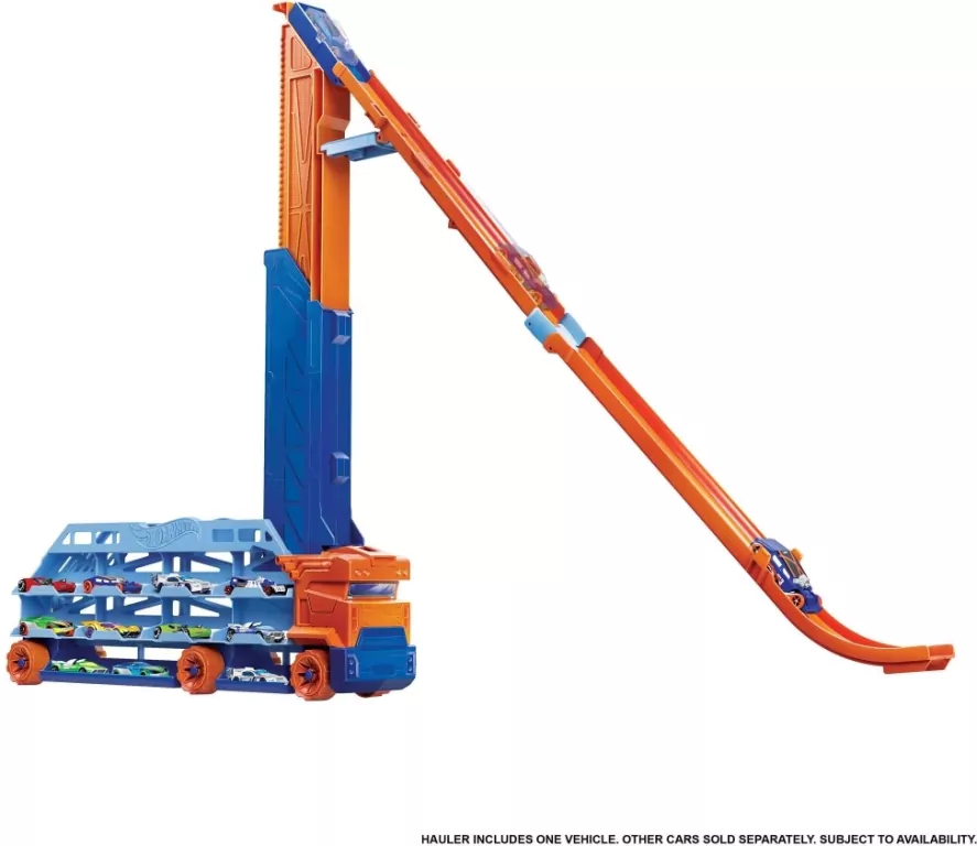 Hot Wheels Transporter Zjazd 2w1 - tantis.pl