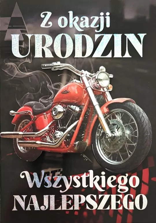 Karnet Urodziny męskie motocykl - tantis.pl