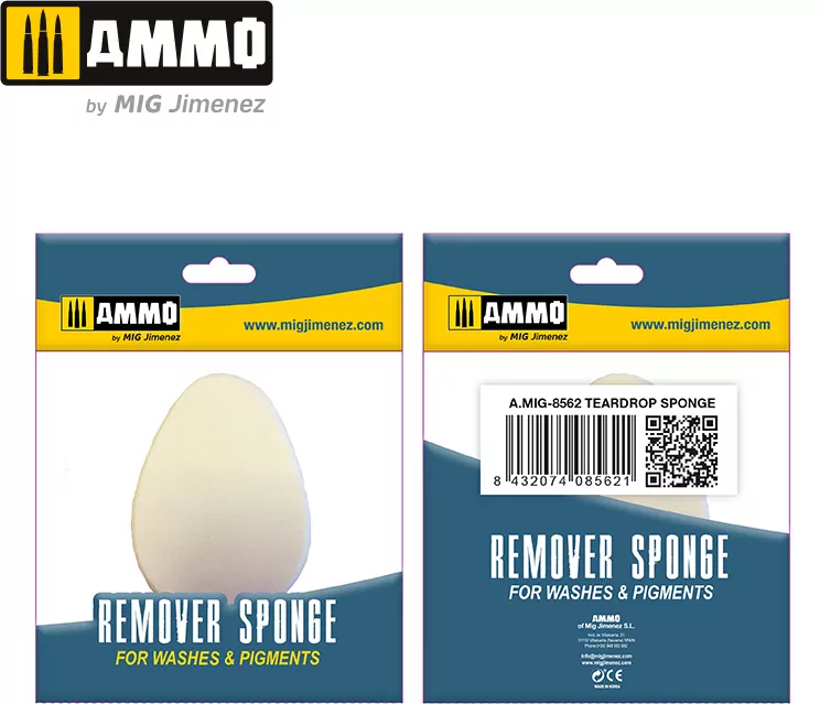 Ammo: Remover Sponge for Washes & Pigments - Teardrop Sponge (2) - tantis.pl