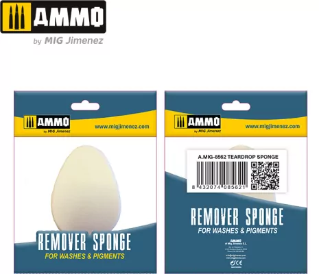 Ammo: Remover Sponge for Washes & Pigments - Teardrop Sponge (2)