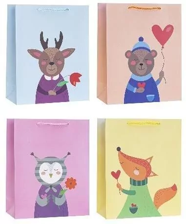 Torebka ozdobna 26x32x10cm mix ROZETTE - tantis.pl