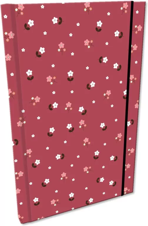 Notes A5 kratka z gumką Soft Touch kwiatki na wisience - tantis.pl