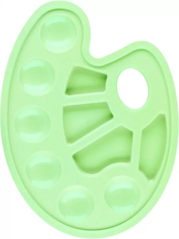 Plastikowa paleta do farb pastel zielony - tantis.pl