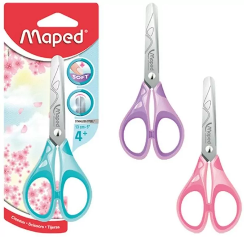 Nożyczki szkolne 13cm. Essentials pastel soft - tantis.pl