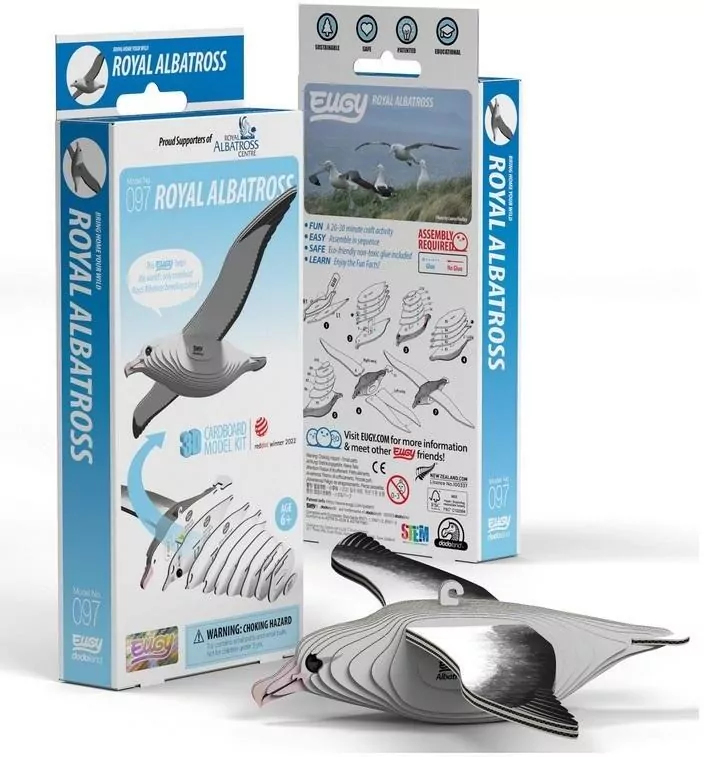 Albatros królewski Eugy. Eko Układanka 3D - tantis.pl