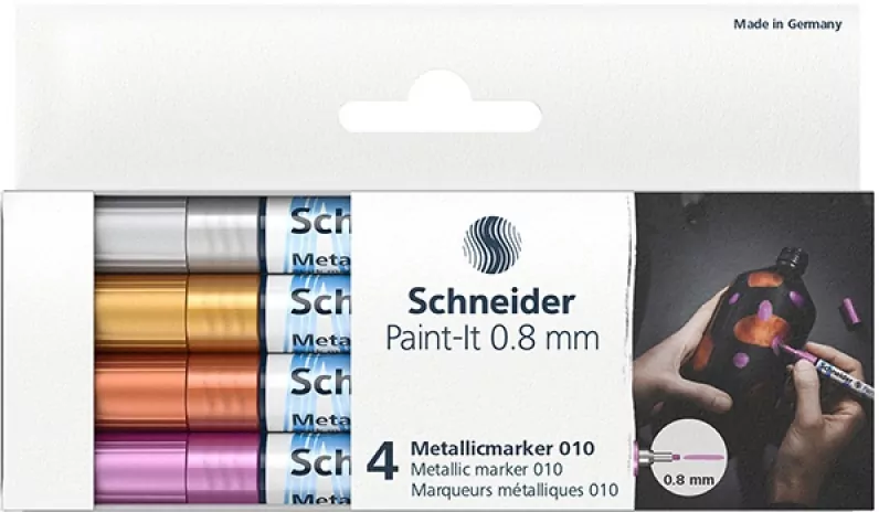 Marker akrylowy. Paint-It Metallic. 4 sztuki - tantis.pl