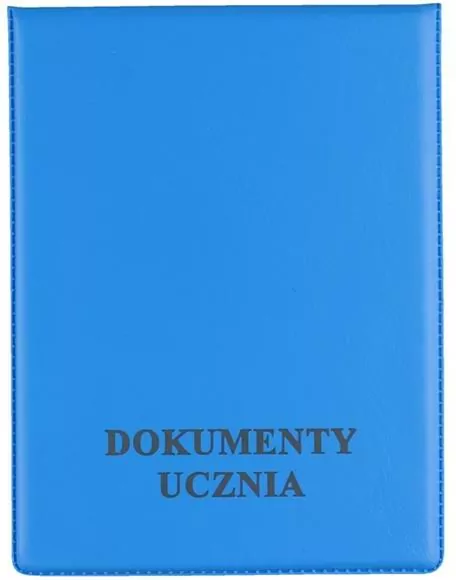 Okładka na dokumenty ucznia, niebieska - tantis.pl