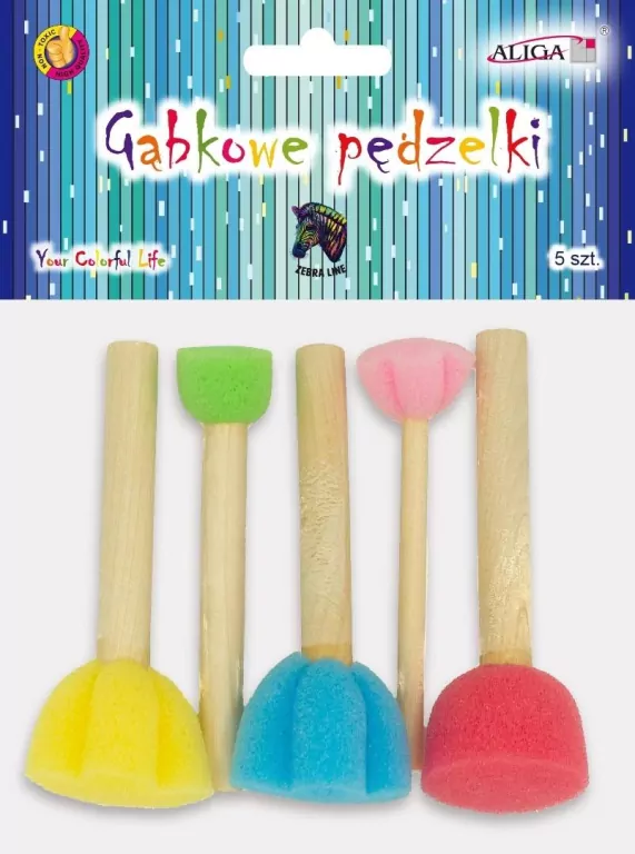 Pędzelki gąbkowe 5szt - tantis.pl