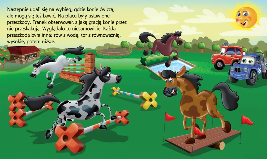 W stadninie. Samochodzik Franek - tantis.pl