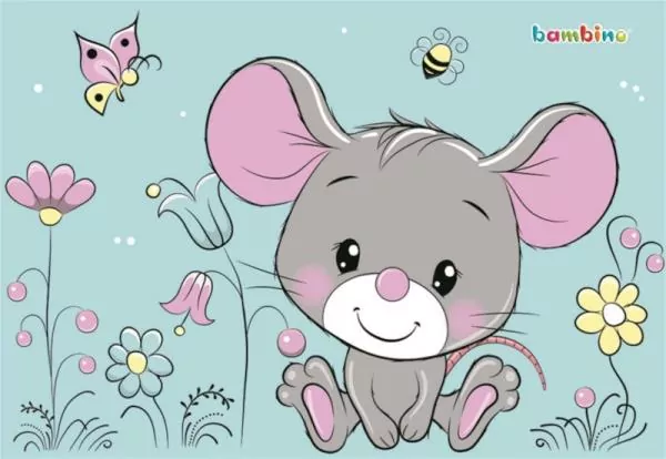 Podkład dwustronny szkolny na biurko Mouse - tantis.pl