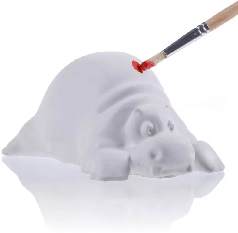 Figurka do pomalowania - Funny Hippo 6cm - tantis.pl