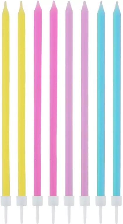 Świeczki urodzinowe pastel mix 16szt - tantis.pl