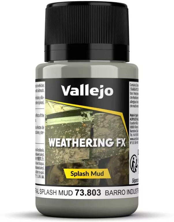 Vallejo: 73.803 - Weathering FX - Splash Mud - Industrial (40 ml) - tantis.pl