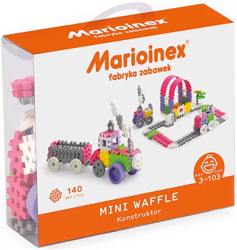 Mini Waffle Konstruktor 140. Różowy - tantis.pl