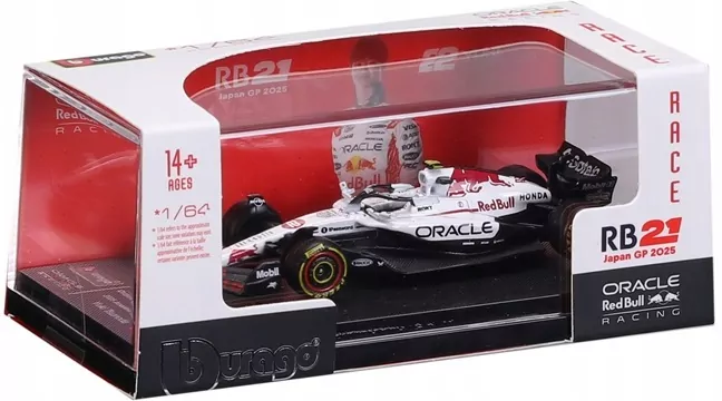 F1 Oracle Red Bull Racing RB21 2025 Tsunoda 1:64 - tantis.pl