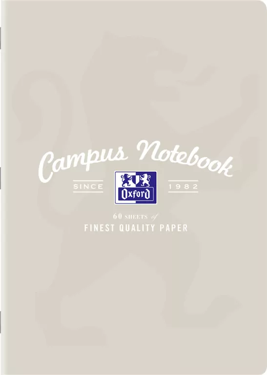Oxford, zeszyt A4 w kratkę - Campus Pastel, 60 kartek (400160108) - tantis.pl