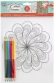 Kolorowanie po numerach + kredki Mandala - tantis.pl