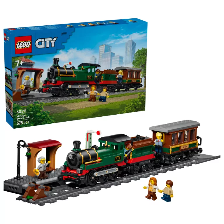 LEGO® Retro pociąg z lokomotywą parową 60511 - tantis.pl