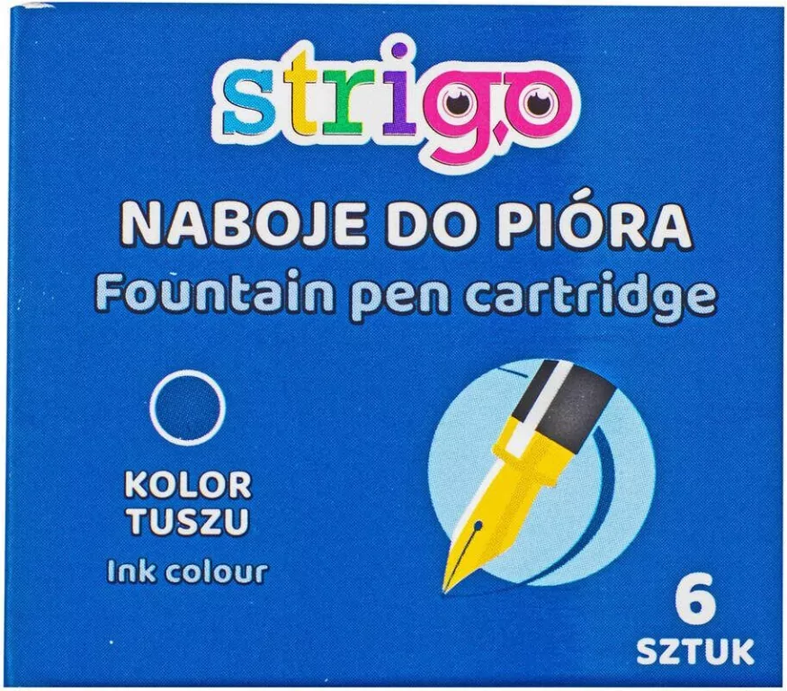 Naboje do pióra. Niebieskie - tantis.pl