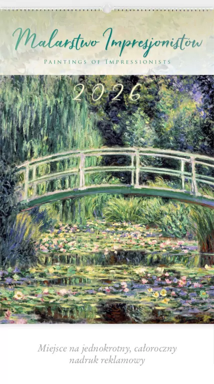 Kalendarz 2026 reklamowy Malarstwo Impresjonistów - tantis.pl