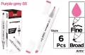Marker Chromax z 2 końcówk. purple grey 88 - tantis.pl