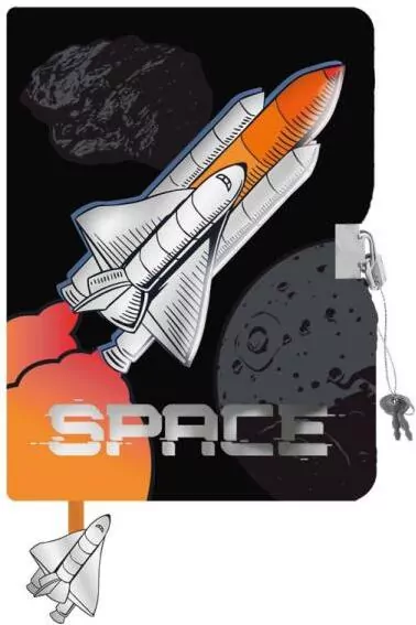 Pamiętnik z kłódką 3D A5 96k Space - tantis.pl