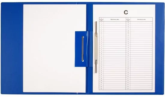 Teczka do akt osobowych (b+w) niebieska