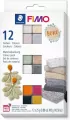 Zestaw Fimo Effect Boho 12 kostek, 25g - tantis.pl