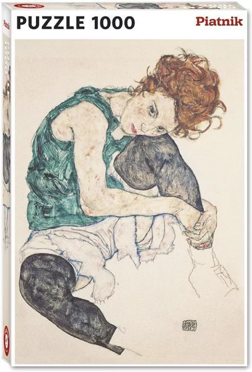 Puzzle 1000. Schiele, Siedząca Kobieta - tantis.pl