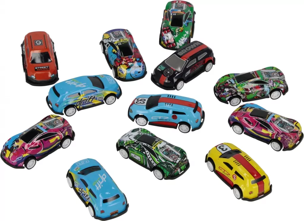 Auto wyścigowe. 12 sztuk + mata - tantis.pl