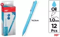 Długopis olejowy 1,0mm lazurowy (12szt) - tantis.pl