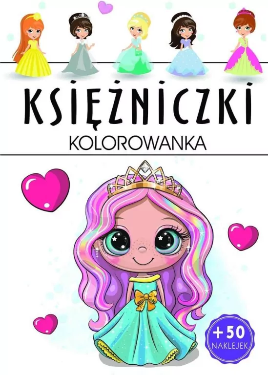 Księżniczki. Kolorowanka - tantis.pl