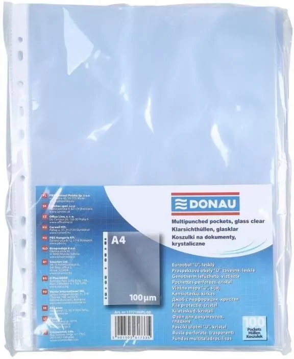 Koszulki PP A4 krystal 100mikr - tantis.pl