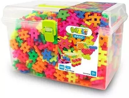 Klocki Meli Basic Neon Travel Box 1000 elementów - tantis.pl
