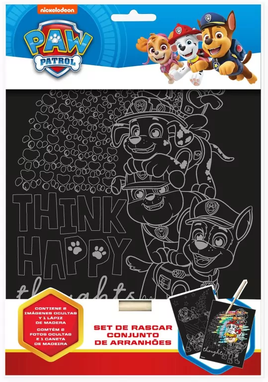 Psi Patrol. Zestaw kreatywny. Wydrapywanka Paw Patrol - tantis.pl